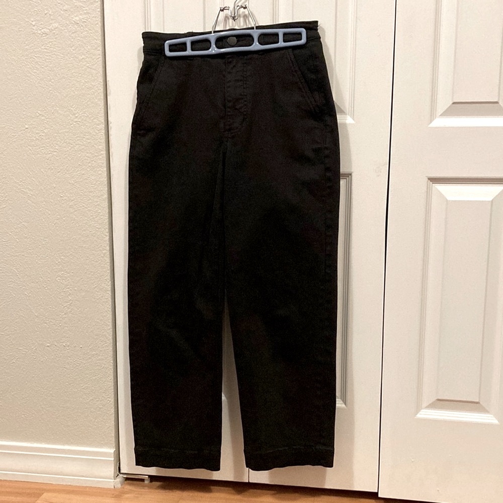 Straight-Leg Crop pant, Women’s 4, black